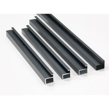 20mm Wide Glass Showcase Door Frame Aluminum Profile for Wardrobe Window Door