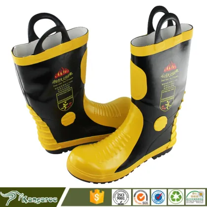 New Model Security Firefighter Safety Steel Toe Men Boots Shoes