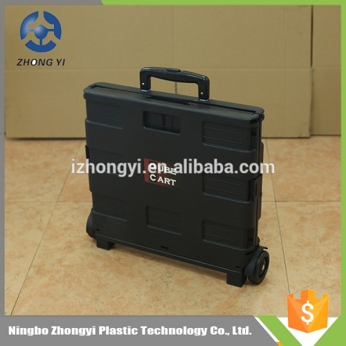 Alibaba wholesale collapsible foldable wheeled trolley shopping cart