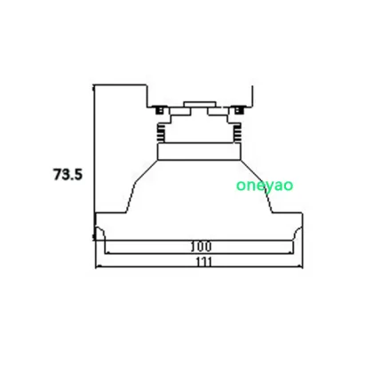 7W 560lm SHARP COB grid light LED AR111 grille light LED grid light