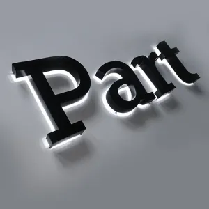 Backlit LED Channel Letter without Acrylic