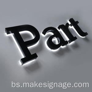 Dopis LED lakog osvjetljenja bez akrila