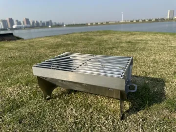 Wholesale Price OEM Acceptable Charcoal BBQ, Portable Mini Stainless Steel Camping Barbecue Grill