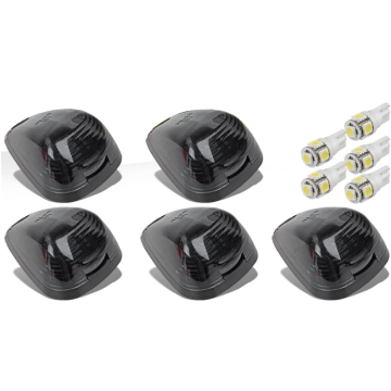 5x Cab Dachmarker Lichter Objektiv mit LED -Baugruppe - Ersatz für Aftermarket für Ford F150 F250 F350 F450 F550 Super Duty