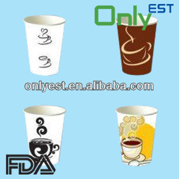 Printed disposable double wall paper cups and coffee cups