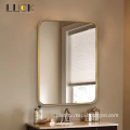 LED Bathroom Mirror with Time Display Vanity Mirror