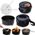 Mini Portable Camping Round Charcoal BBQ Barbecue Grill