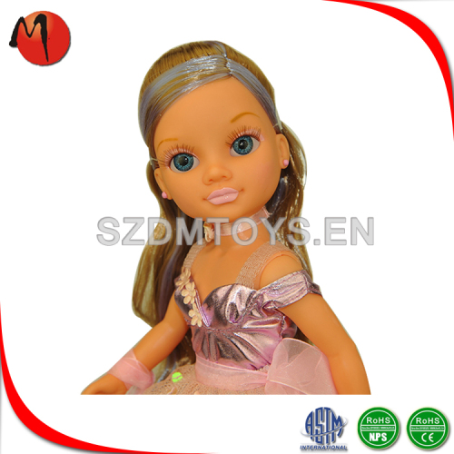 new design Custom toys long hair girl dolls