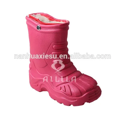 Warm winter rain boots