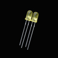 580nm LED Diffused Pure Yellow LED Epistar Chip