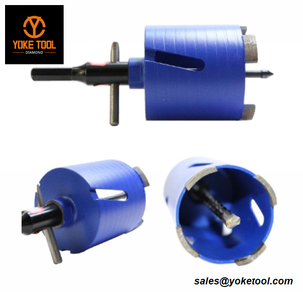 Kit de broca de núcleo de diamante seco de serrar e perfurar 11 peças