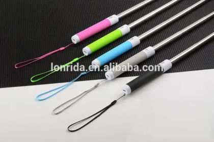 Newest Design Handheld Portable Fashion Colorful Wired Selfie Stick For Huawei Ascend