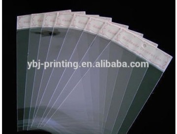 China customized high quality cheap price clear opp packing bag