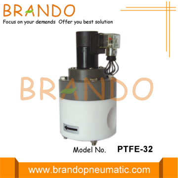 1-1/4'' Anti-Corrosive PTFE Solenoid Valve For Corrosion Resistant