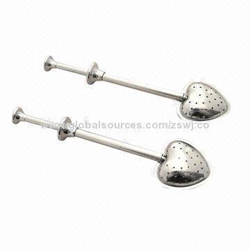 Heart Tea Strainer with Stretch Handle