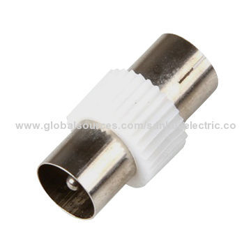 RF Connector, PAL Male to PAL Female, Made of Plastic