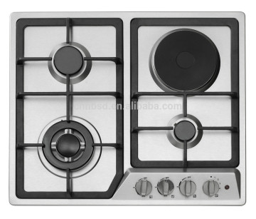 Hot sell ! 4 burner Mutliple cooktop Gas & electric hob