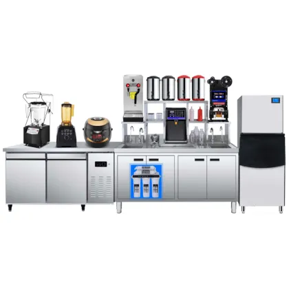 Whole Set Bubble Tea Machine, Milk Tea Counter, Bar Toppings, and Bubble Tea Accessories