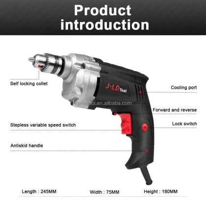 High Quality 710W 10mm Corded Impact Drill & Driver