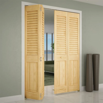 HKK-B08 Modern White Primer MDF Swing Double Doors