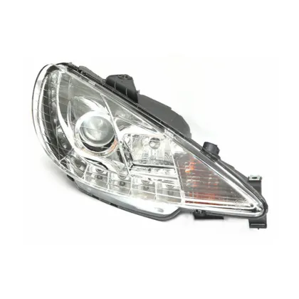 R 087276 L 087275 Crystal White Peugeot 206 Head Lamp/Light Headlight