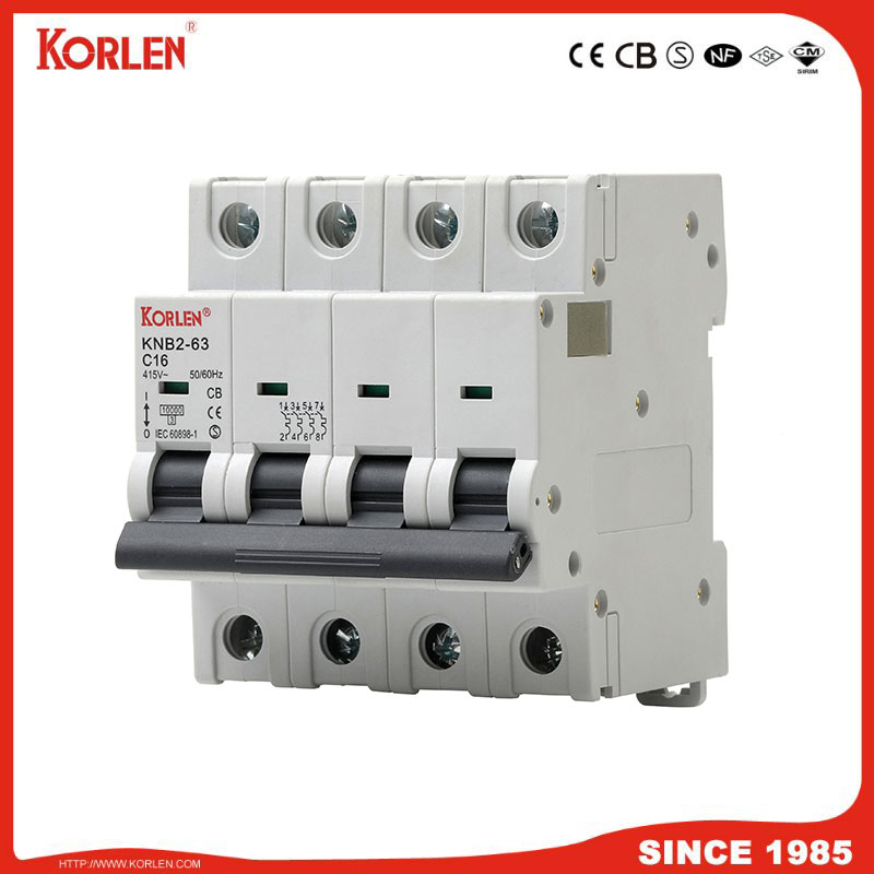 Miniature Circuit Breaker 3KA 32A CE KNB2-63 4P