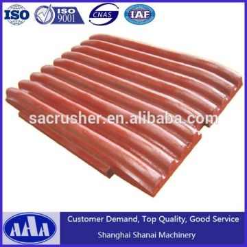 PE series jaw crusher spare parts jaw plate stone jaw crusher anti-wear parts jaw plate for quarry stone mining