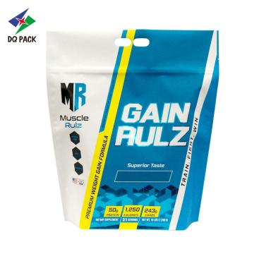 Pochette de nourriture personnalisée Stand Up Plastic Fermeture à glissière Sac DoYPack pour Emballage Supplément Poudre