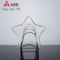 ATO Starfish Unique Style Glass Gold-rim Salad Plate