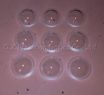 Glass dome lens of various diameters