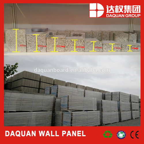 fast building and high density eps cement sandwich wall panels