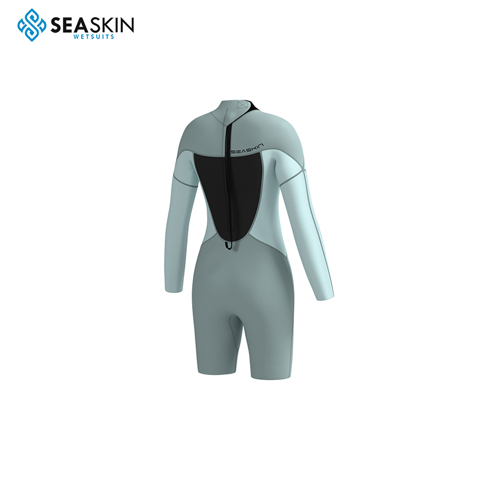 Zeilin duiken surfen dame met lange mouwen Springsuit wetsuit