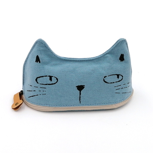 Pencil Case For Teenage Girl Cute kittens collide canvas pencil case Manufactory