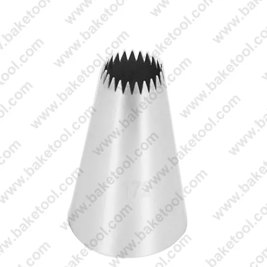 Stainless steel304 Cake Decorating French open star nozzle #172
