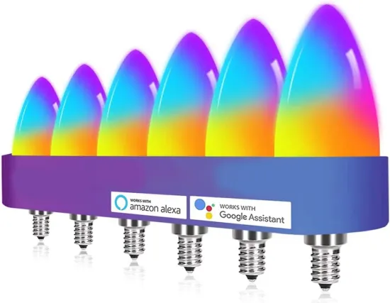 OEM Party Decoration RGBW WiFi Color Changing Smart LED Bulb Light 6W/9W for Alexa and Google Home