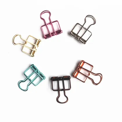 Cute Multiple Colors Wire Binder Clips - Popular Paper Clips
