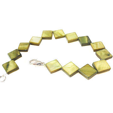 Hot Square Cyan Fair Ladies' Stylish Office Wholesale Shell Bracelets, OEM/ODM Orders are Accepted