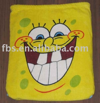 100% cotton beach towel bags