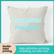 Customized quilt pillows with double sided prints