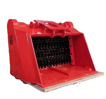 Maintenance-Free Excavator Shredder Screening Bucket for Rock and Soil