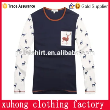long sleeve contrast color OEM service kids t shirts