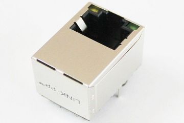 Xdsl Modem Shielded Vertical Rj45 Jack Top Entry , Gigabit Female 1840417-3