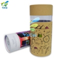 kraft paper round cylinder cajas de embalaje de aceite esencial al por mayor