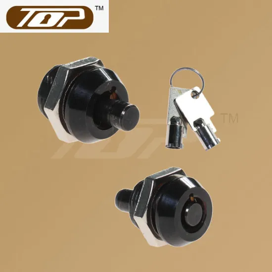 black coating push lock