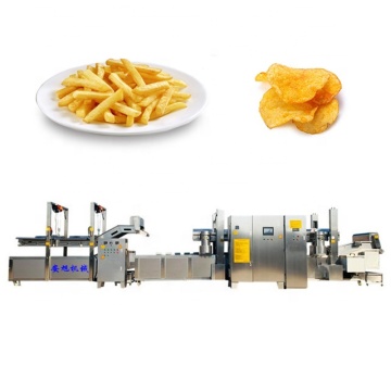 Satılık yarı otomatik küçük ölçekli dondurulmuş patates pulları ve cips üretim hattı