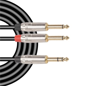6,35 mm Stereo Audio Jack Male a maschio Cavo Aux per auto e dispositivi