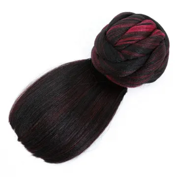 High Temperature Fiber Synthetic Chignon Elastic Bun Hair Extension Bang