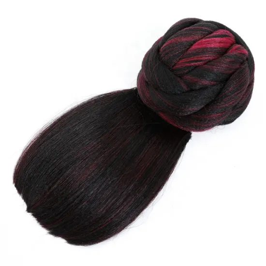 High Temperature Fiber Synthetic Chignon Elastic Bun Hair Extension Bang