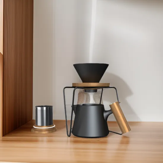 DHPO Pour Over Coffee Maker Set Black