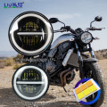 7 Inch Round Led Headlight For Motorcycle Jeep